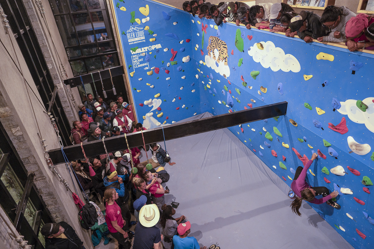 The highest altitude climbing gym Walltopia Stories